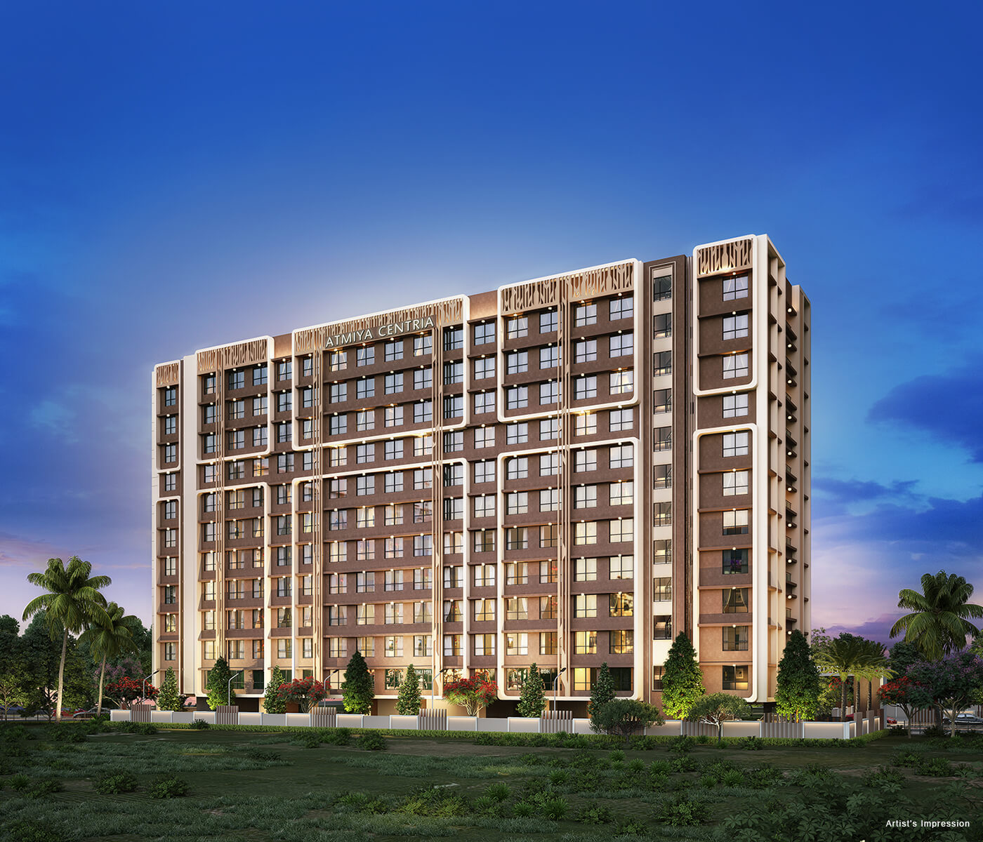 Atmiya Centria — Exterior Render